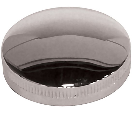 V-FACTOR Stock Style Gas Cap — Chrome Plated Non-Vented Cap — 80002