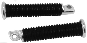 V-Factor OE-Style Extended Footrests — Chrome Ends (Pair)