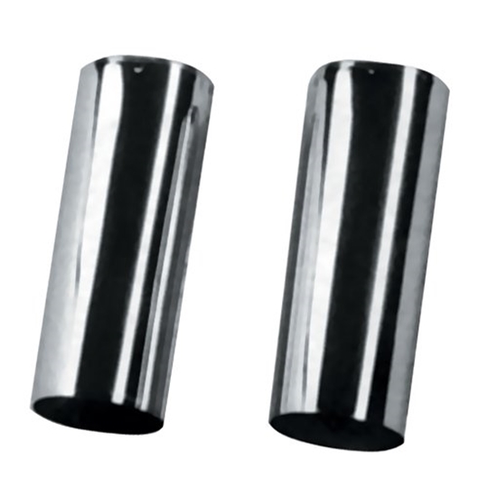 V-FACTOR Front Fork Slider Cover Set — Chrome Plated Front Fork Slider Cover Set 2" Over Stock Length — 36801
