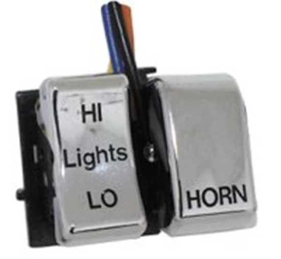 V-FACTOR Chrome High/Low and Horn Handlebar Switch — 15119