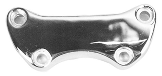 V-FACTOR Upper Handlebar Clamp — Chrome Plated Plain style without front skirt — 41200