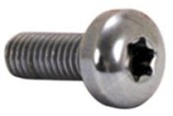 Colony Brake Disc Mounting Hardware — Chrome Plated Torx Head — 58301