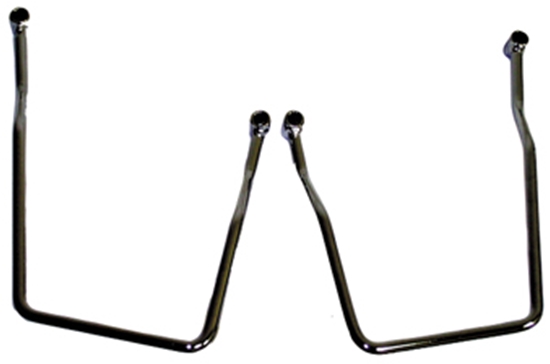 V-FACTOR Saddlebag Support Sets — Chrome Plated Steel Permanent Mount — 26715
