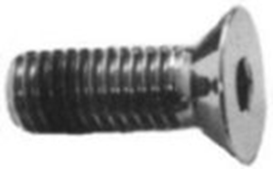 Colony Brake Disc Mounting Hardware — Chrome Plated Flat Head Allen — 57122