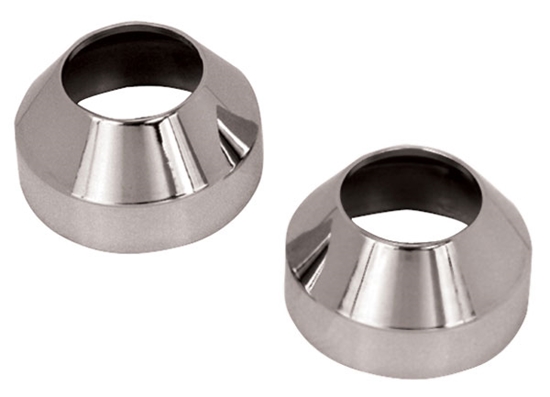V-FACTOR Dust Boot Covers — Chrome Plated Covers — 36311