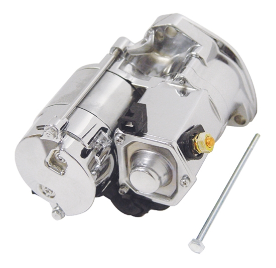 Power House Plus Starter Motor — Chrome Plated Finish 1.4 kilowatt, 6 1/4" length — 17079