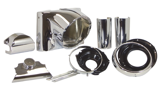 V-FACTOR Headlight Housing Conversion Kit — Chrome Plated Conversion Kit — 36824