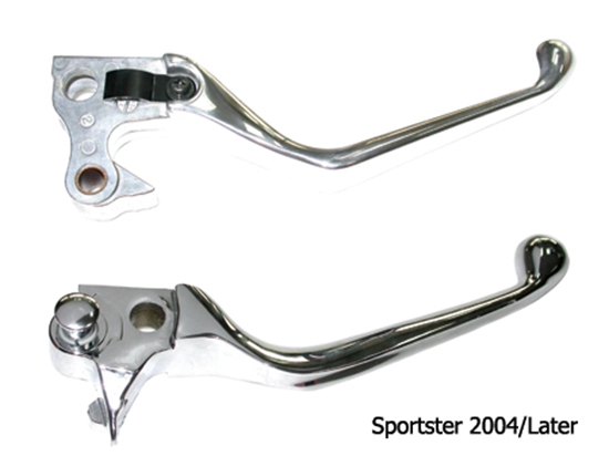 V-FACTOR Wide Blade Power Grip Hand Levers — Set of Chrome Plated Standard wide blade levers for Clutch & Brake — 43050