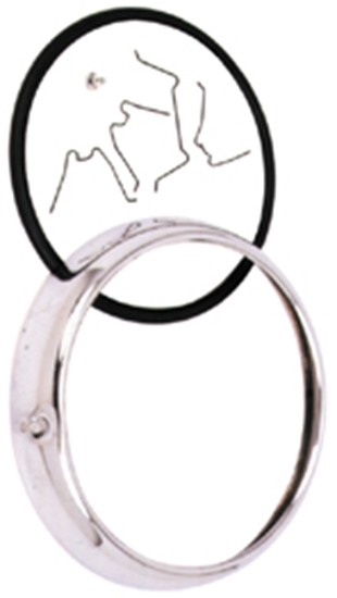 V-FACTOR Chrome Outer Headlight Trim Ring Kit — 11775