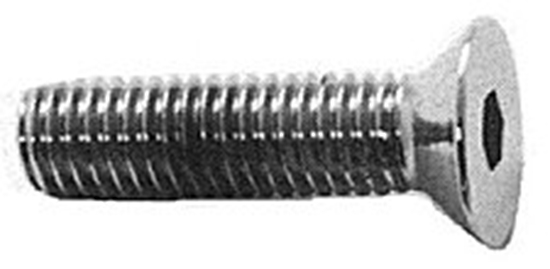 Colony Brake Disc Mounting Hardware — Chrome Plated Flat Head Allen — 57130
