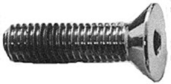 Colony Brake Disc Mounting Hardware — Chrome Plated Flat Head Allen — 57132