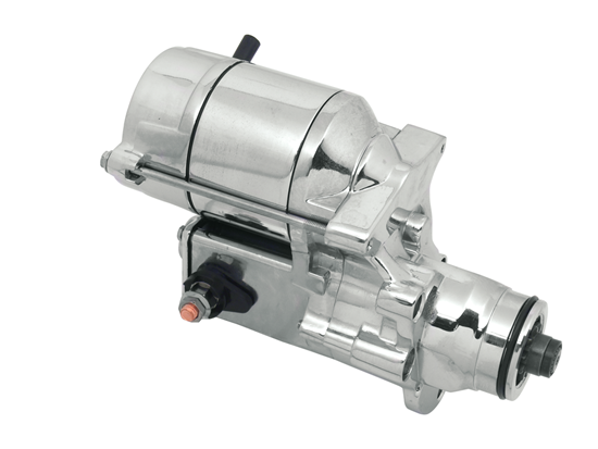 V-FACTOR Starter Motor — Chrome Plated Finish 1.4 kilowatt, 6 1/4" length — 17093