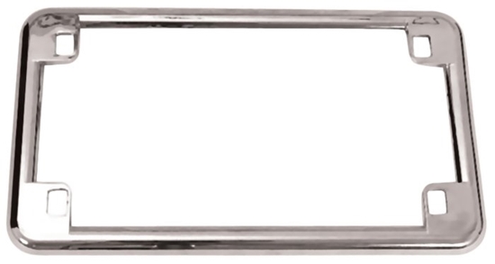 V-FACTOR Chrome License Plate Frame — 7 × 4 Inches — 13201