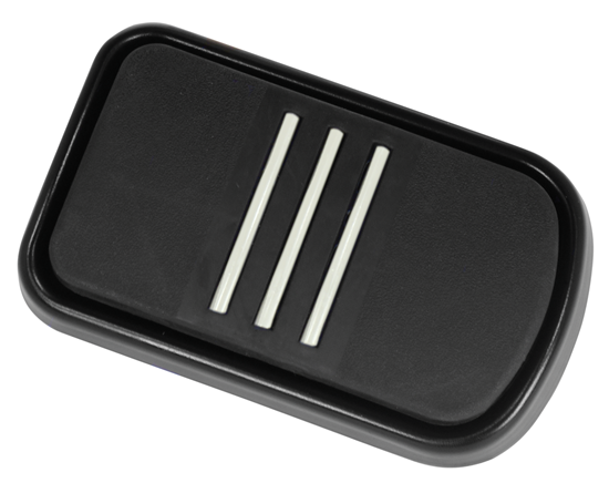 V-FACTOR Speed-Line Footboards & Pegs — Brake Pedal Pad with Black Pan (sold each) — 45106