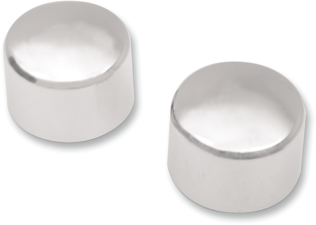 Drag Specialties Axle Caps - Chrome - Front - Pair