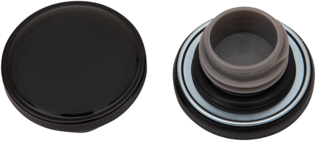 Drag Specialties Screw-In Gas Cap - Non-Vented - Left - Gloss Black