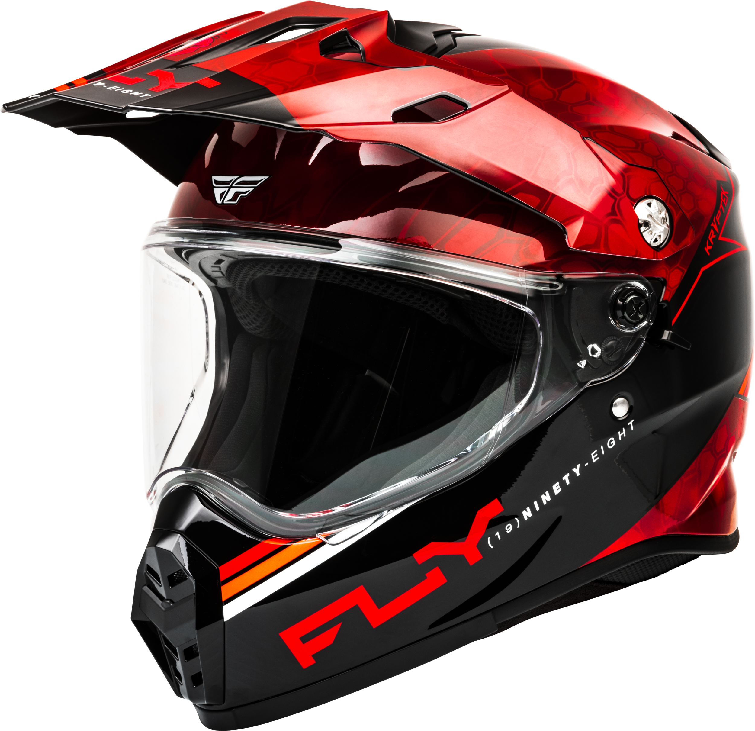 FLY RACING Trekker Kryptek Conceal Helmet (2024) — Red/Black