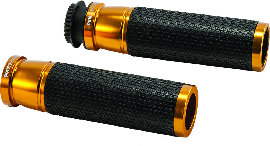 PUIG Grips Hi-Tech Accent Gold Pair — 6326O