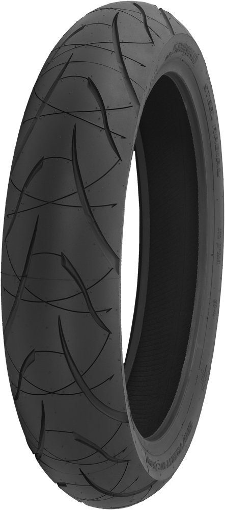 Shinko 016 Verge Front Tire — 120/60ZR17 55(W), Blackwall