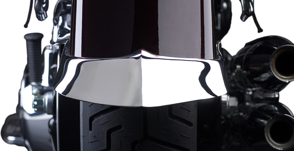 NATIONAL CYCLE Rear Fender Rear Tip Chrome — N7045