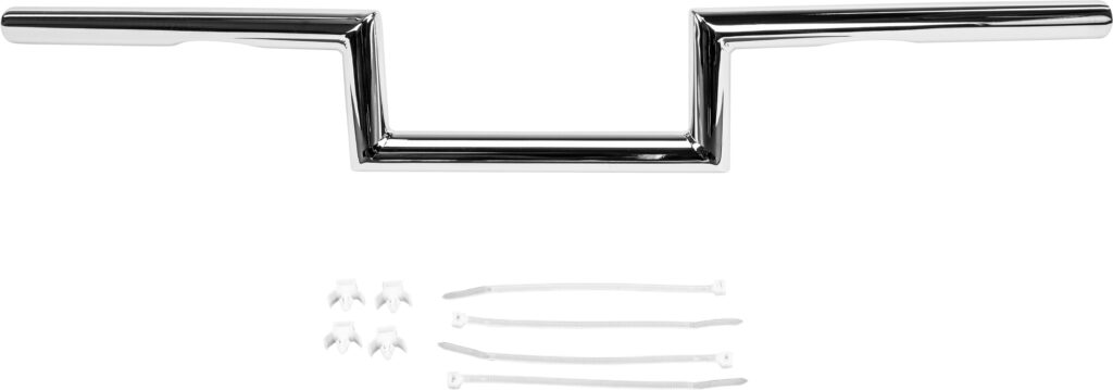 HARDDRIVE 1" Z-Bar Dimpled 4" Chrome — 21-225