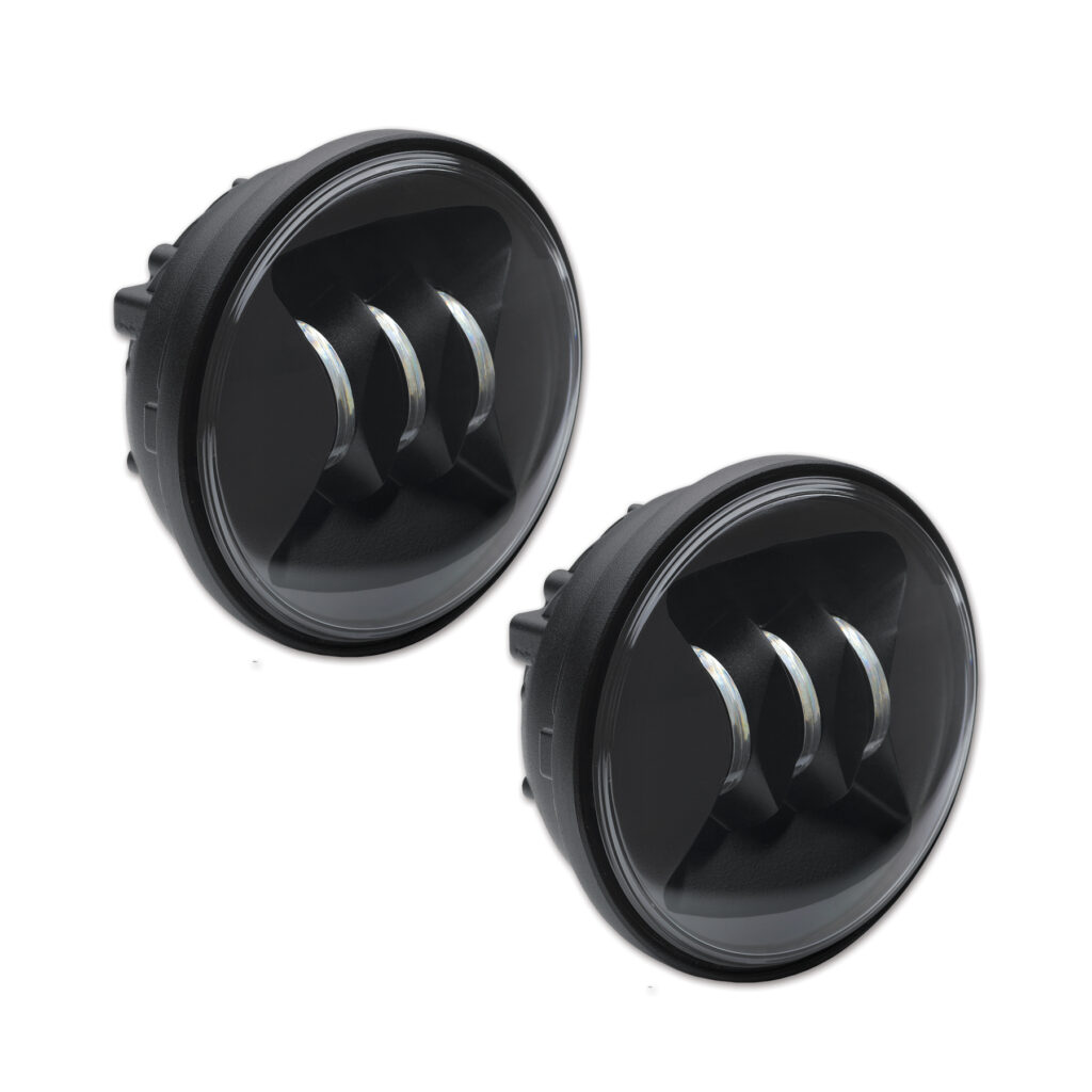 JW SPEAKER 6045 LED Fog Lamp Kit 4.5" Black Bezel Dual