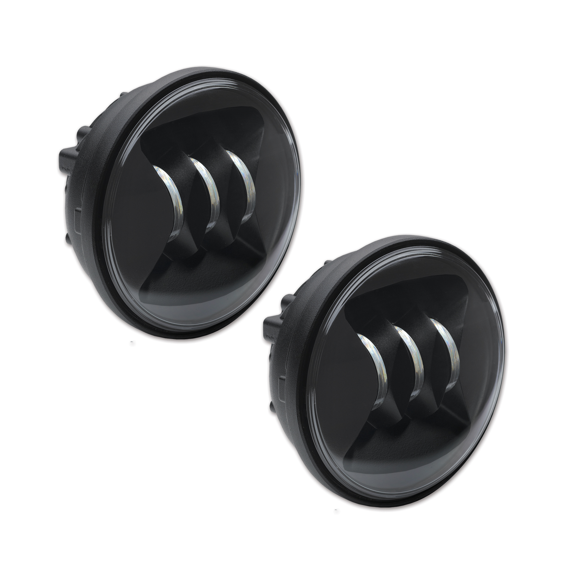 JW SPEAKER 6045 LED Fog Lamp Kit 4.5" Black Bezel Dual