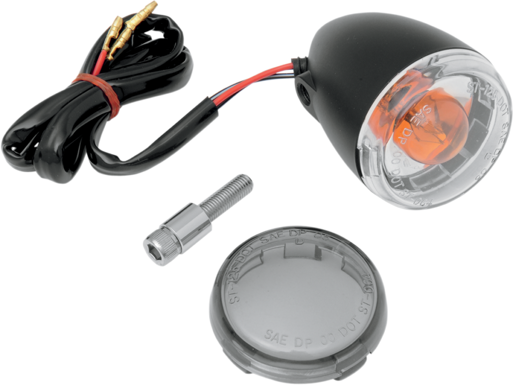 Drag Specialties Turn Signal - 1156 - Front - Matte Black