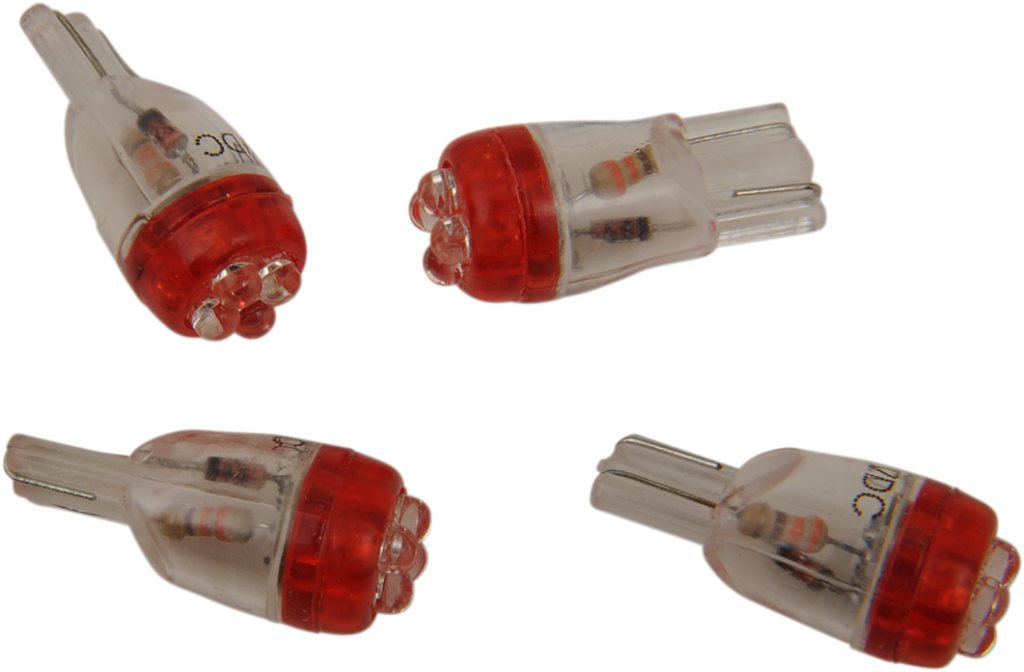 Drag Specialties Mini Wedge LED Bulb - Red - Each