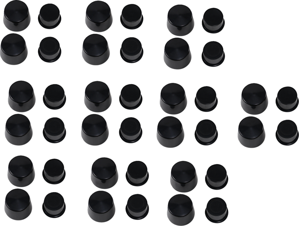 Drag Specialties Cover - Bolt - Deep - Hex - Black