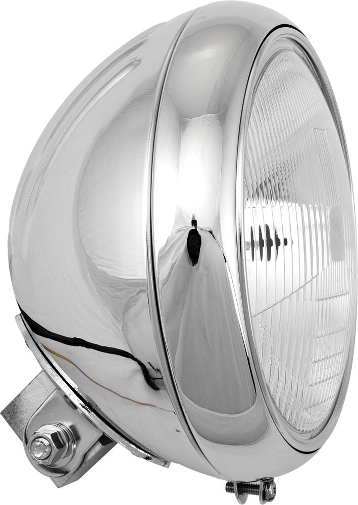 HARDDRIVE 7" Headlight Grooved 60/55W Chrome