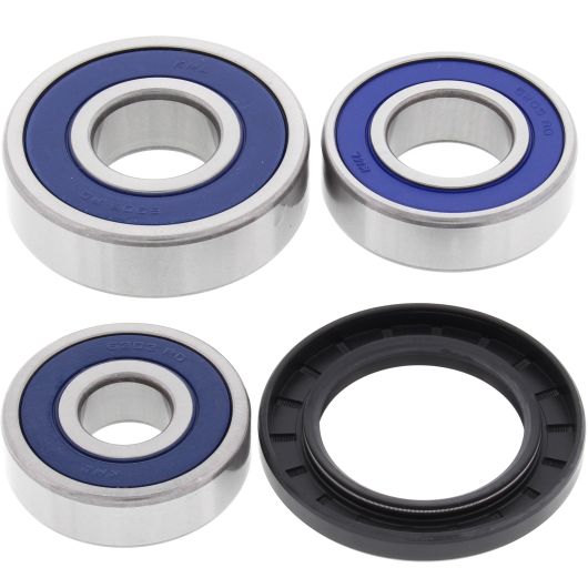 ALL BALLS 25-1489 rear wheel bearing kit: three bearings and one seal