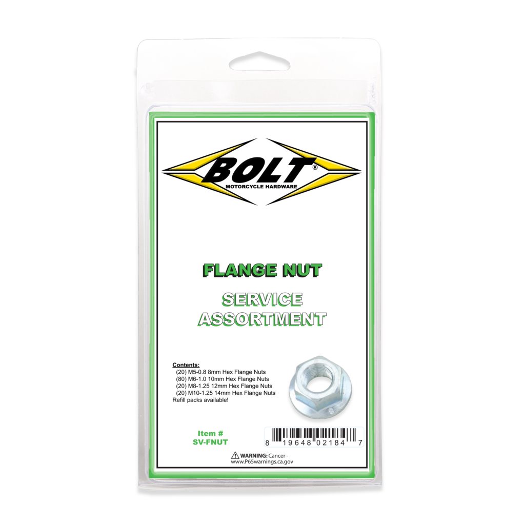 BOLT Flange Nut Assortment 140 Piece Kit — SV-FNUT