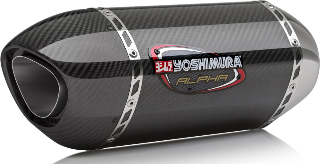 YOSHIMURA Exhaust Street Alpha-T Slip-On Ss-Cf-Cf Works — 11670BM221