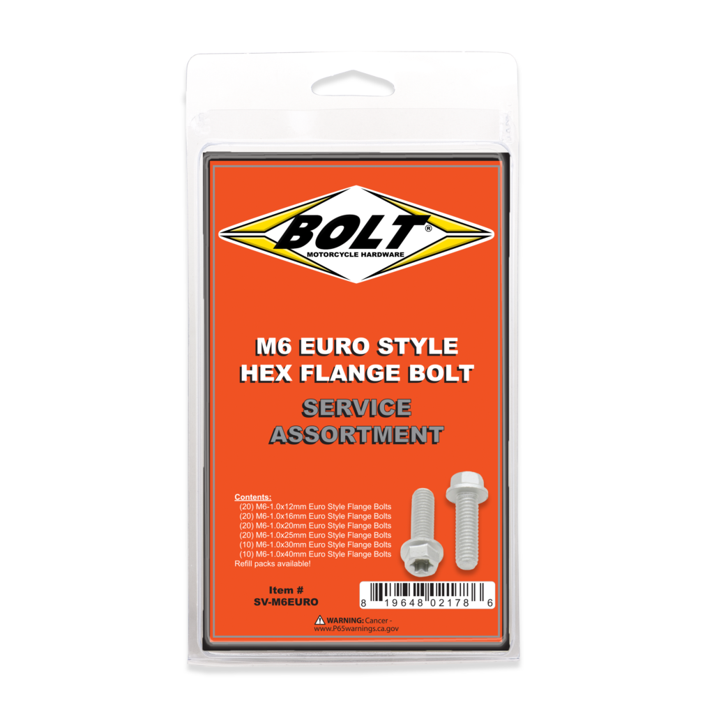 BOLT M6 Euro Torx Flange Bolt Assortment 100 Piece Kit — SV-M6EURO