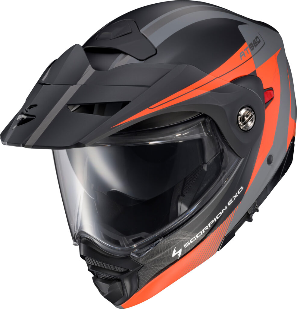SCORPION EXO EXO-AT960 TOPOGRAPHIC 2 Modular Helmet — Orange/Grey