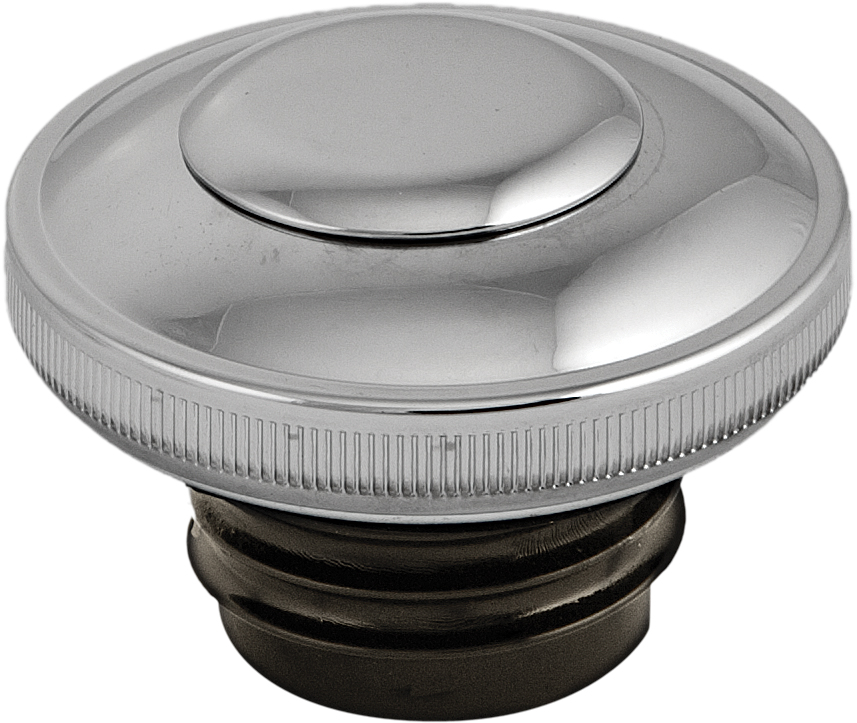HARDDRIVE Gas Cap Screw-In W/Lock&Cover Vented Chrome 82-95 — 03-0318A-A
