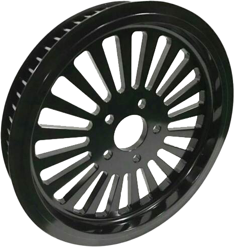HARDDRIVE 70T X 1 1/8" Pulley Black FLST/FXST 2000–2006 — 032-222