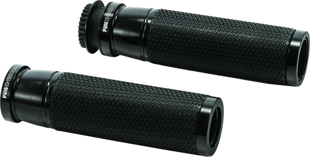 PUIG Grips Hi-Tech Accent Black Pair — 6326N