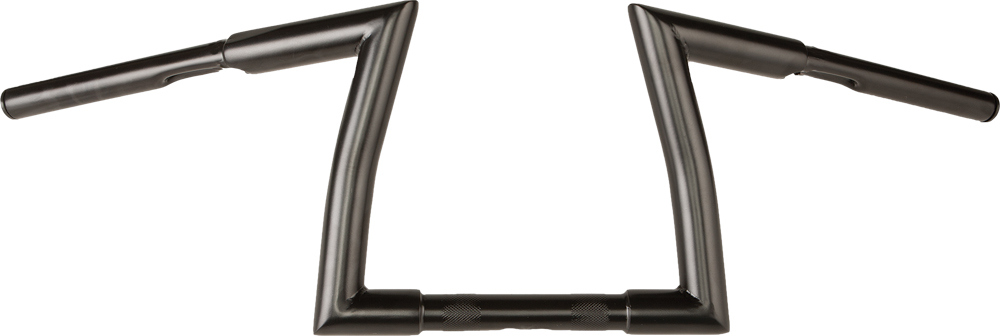 HARDDRIVE H-Bar Z-Bar 1 1/4" 9" Rise Satin Black — 21-393SB