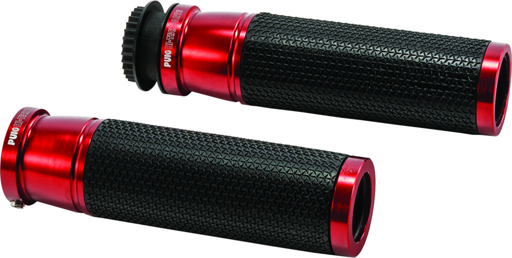 PUIG Grips Hi-Tech Accent Red Pair — 6326R
