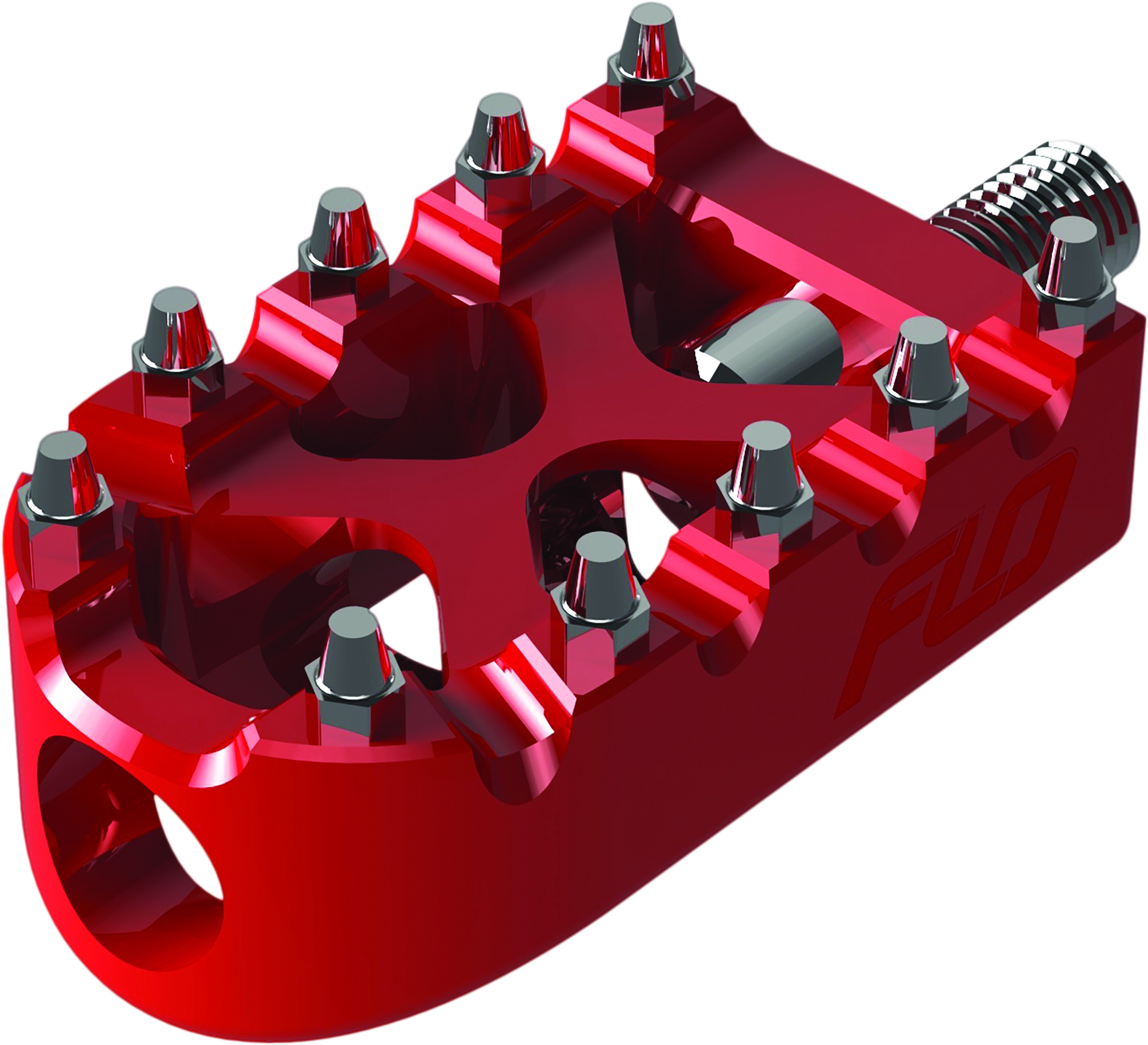 FLO MOTORSPORTS Moto Style Shift Peg Red — FPEG-802R