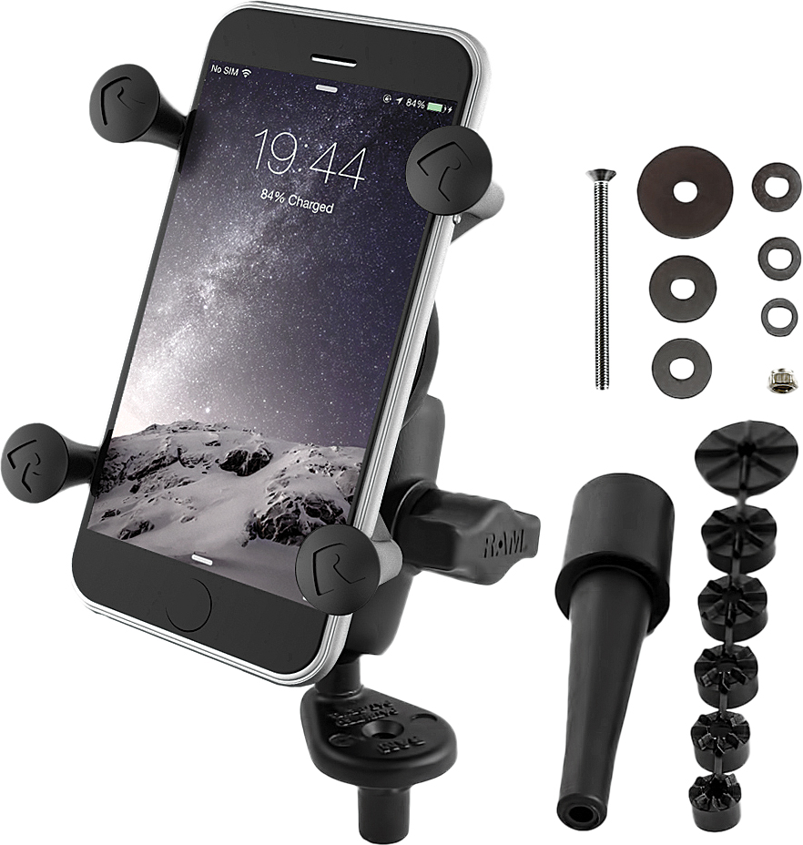 RAM Fork Stem Mount W/Short Double Socket Arm