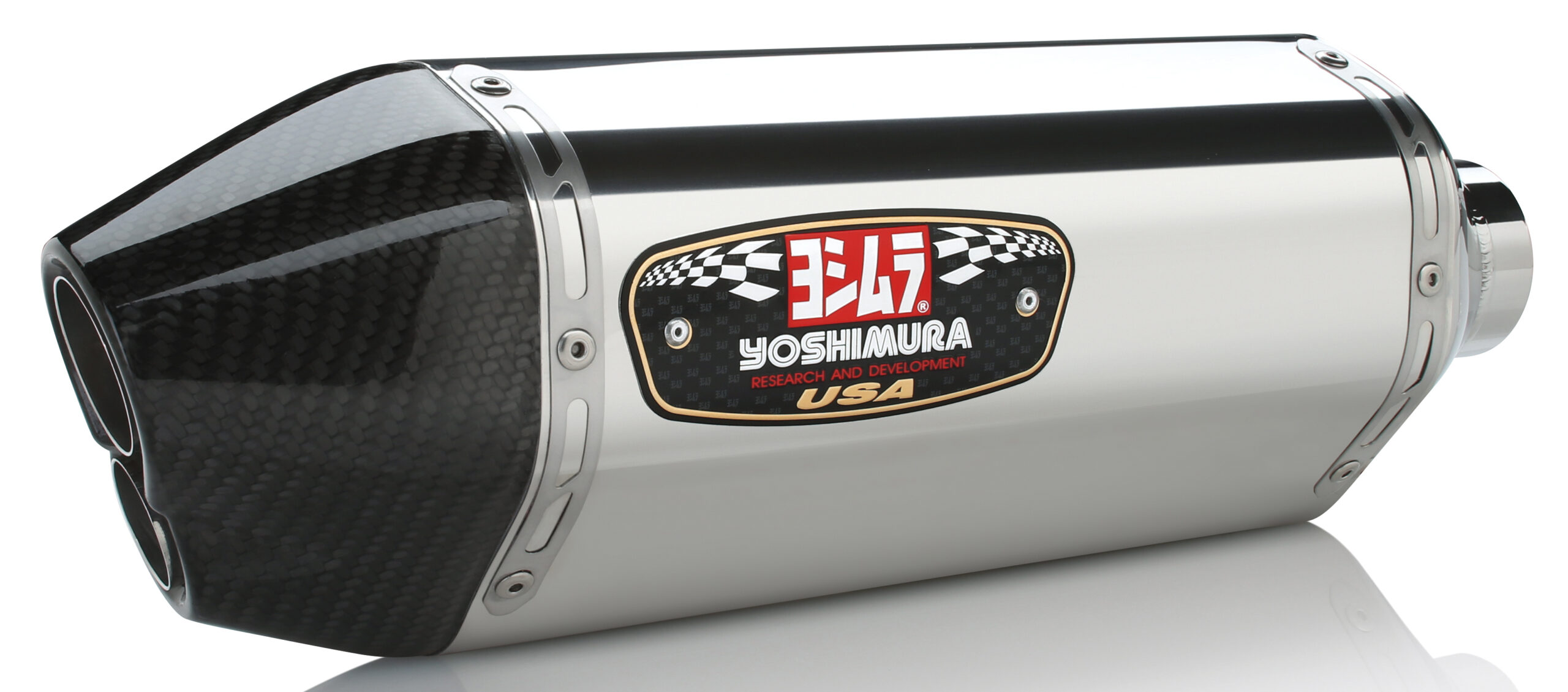 YOSHIMURA Exhaust Street R-77D Slip-On Ss-Ss-Cf — 1160023520