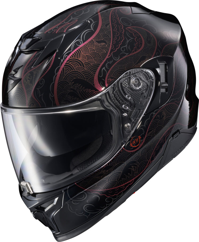 SCORPION EXO EXO-T520 NAMA-SHIMI Full-Face Helmet — Black/Chameleon