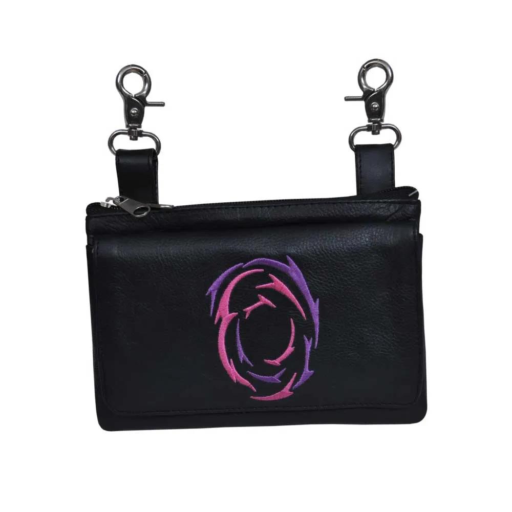 Unik Cowhide Clip-On Bag — Purple Design — 5731.AR