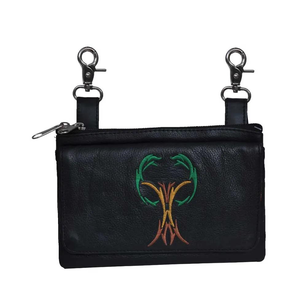 Unik Cowhide Clip-On Bag — Green Design — 5731.ET