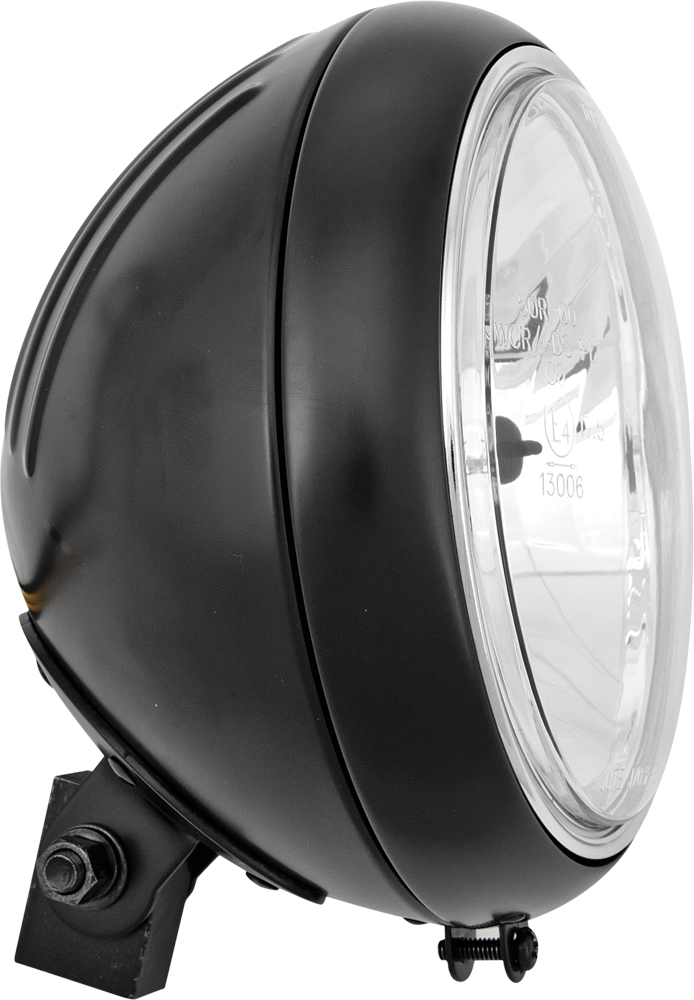 HARDDRIVE 7" Headlight Grooved 60/55W Black