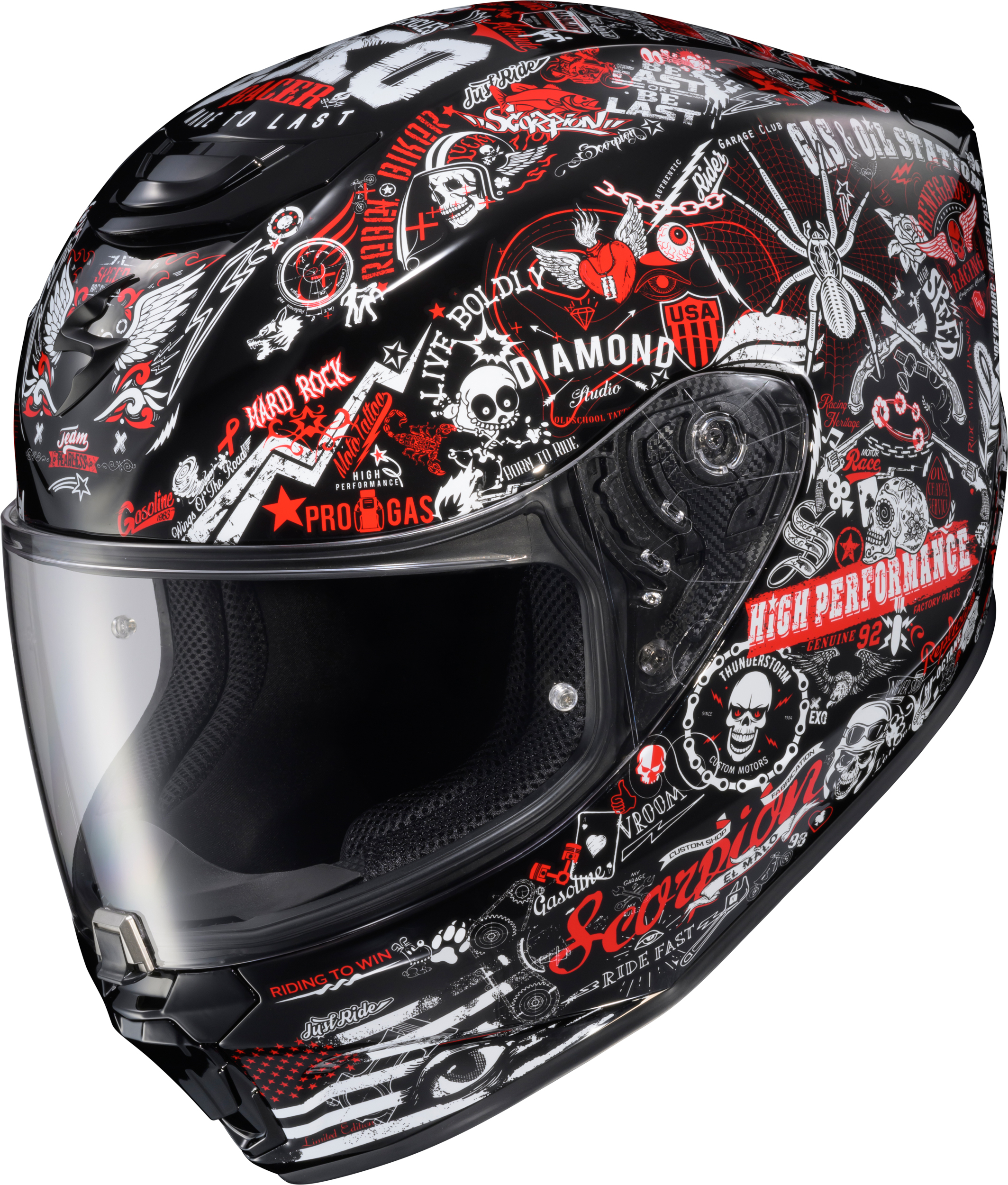 SCORPION EXO EXO-R330 SHAKE 2 Full-Face Helmet — Red