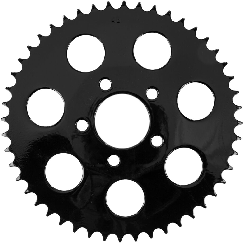 HARDDRIVE Gloss Black Rear Sprocket 48T Dished Big Twin 2000–2013 — 201647